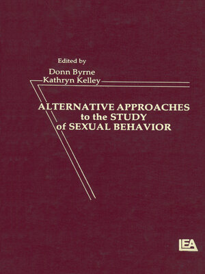 cover image of Alternative Approachies to the Study of Sexual Behavior